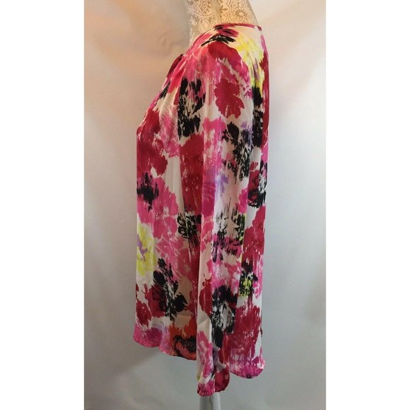 INC Top Women's Sz 4‎ Pink Enchanted Floral Print - Picture 4 of 9